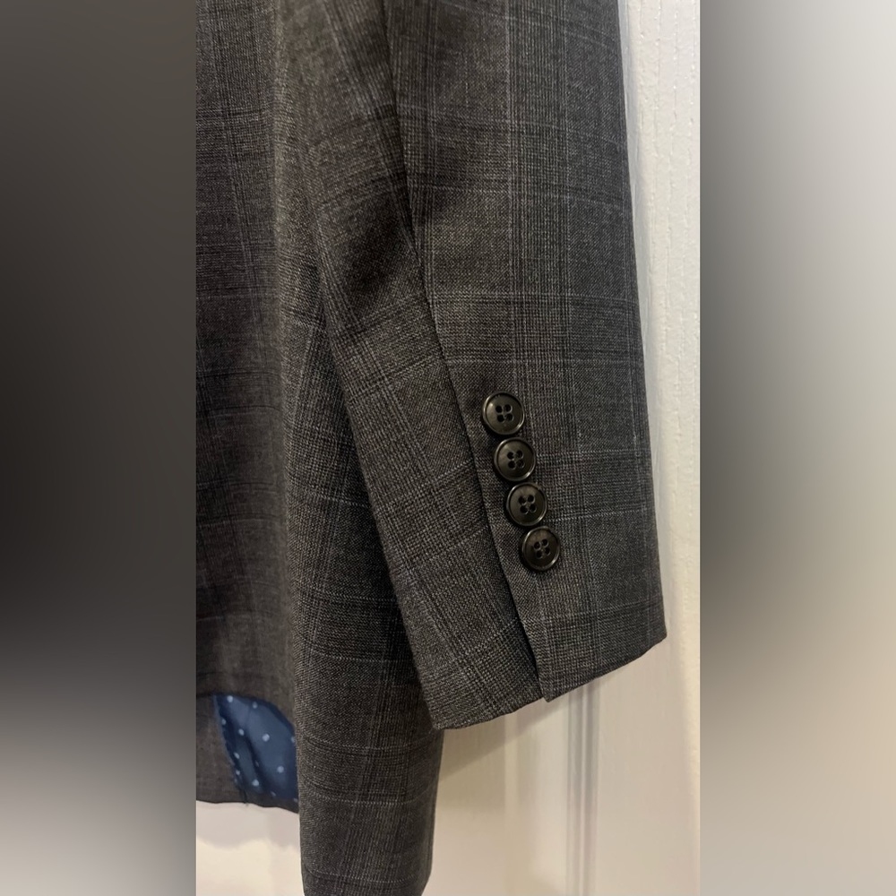 Joseph Abboud Joe Joseph Abboud Gray Check Blazer… - image 5